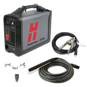 Hypertherm Powermax45 SYNC Plasma Cutter - 230V, CPC & Serial Ports, 180° Machine Torch, 25ft Lead #088584