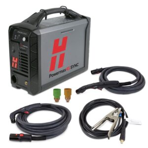 Hypertherm Powermax45 SYNC Plasma Cutter - 230V, CPC Port, Dual Handheld Torches (75° & 15°), 20ft & 25ft Leads #088564